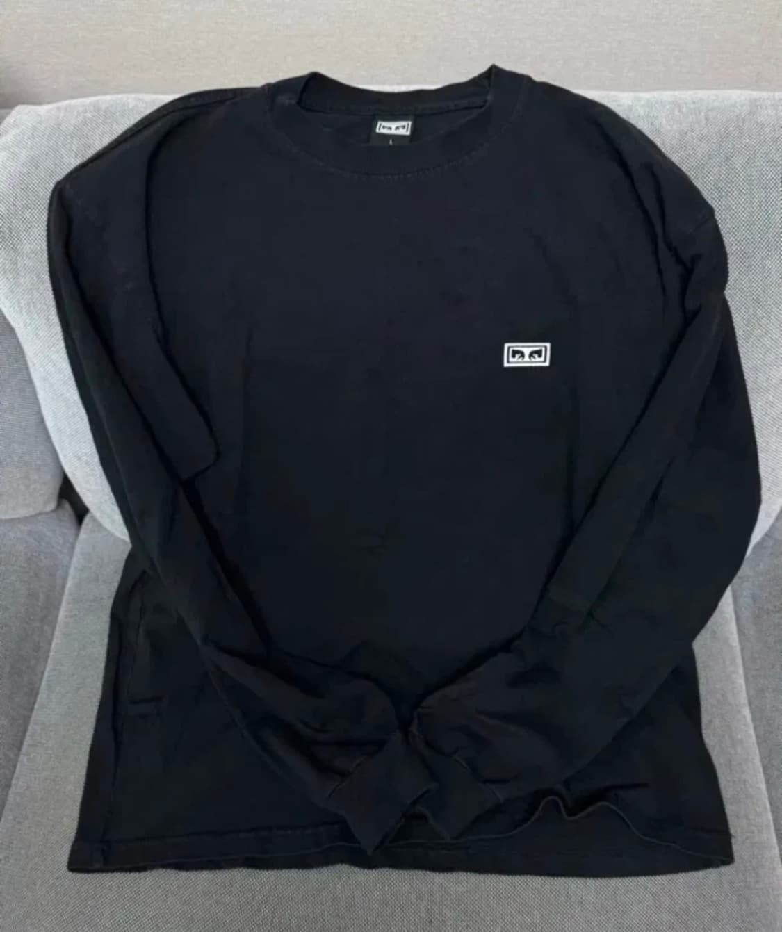 obey 오베이 롱슬리브 105 블랙 깔끔 상품이미지3