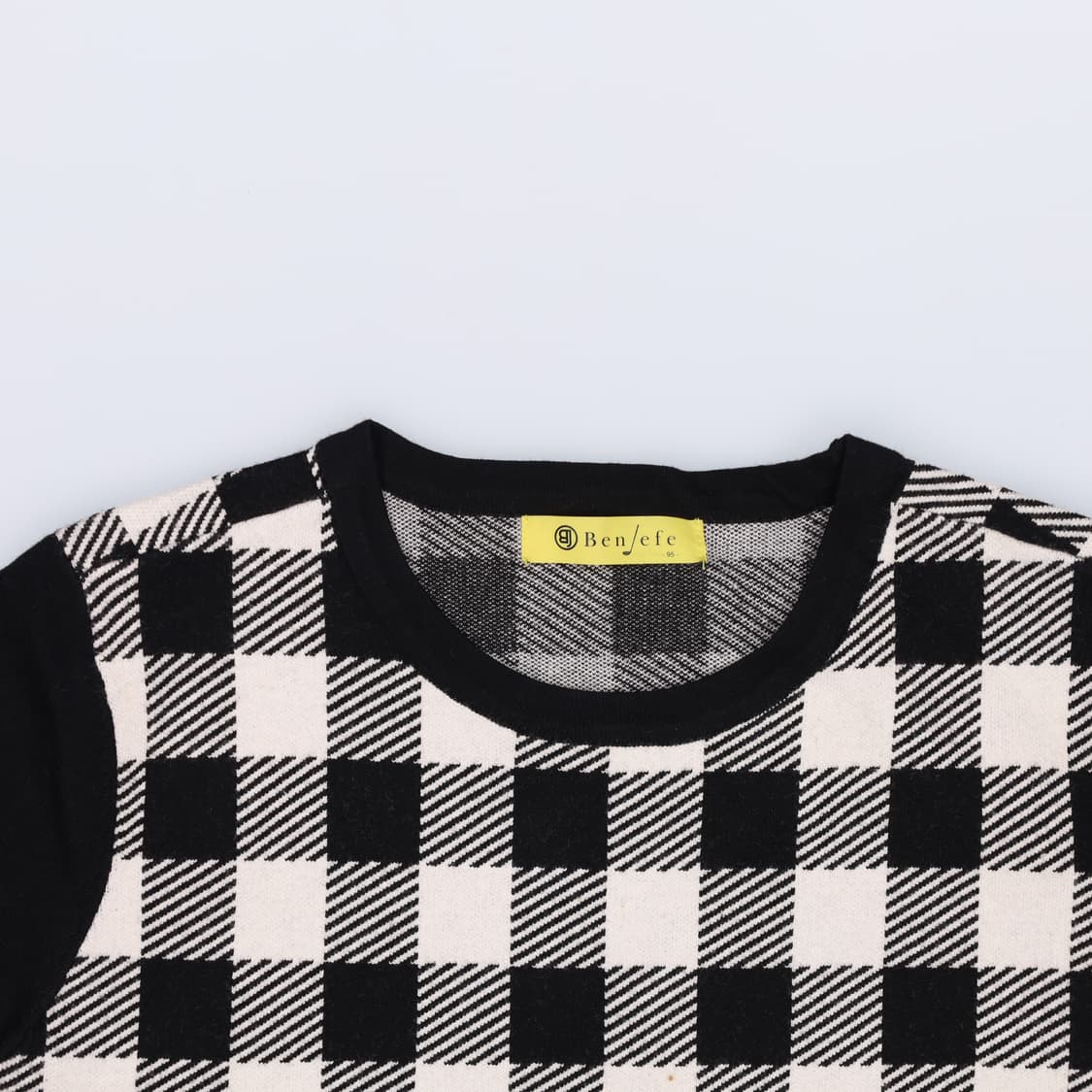 [95] 벤제프 여성 골프 체크 니트 스웨터 0108J  상품이미지3
