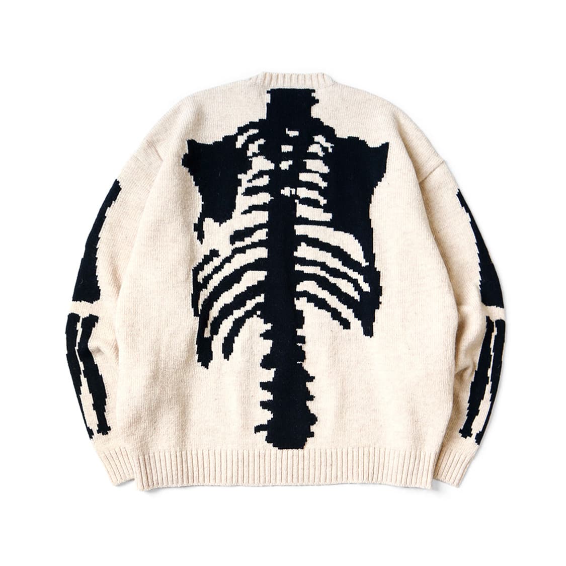 KAPITAL 5G WOOL BONE CREW SWEATER 상품이미지2