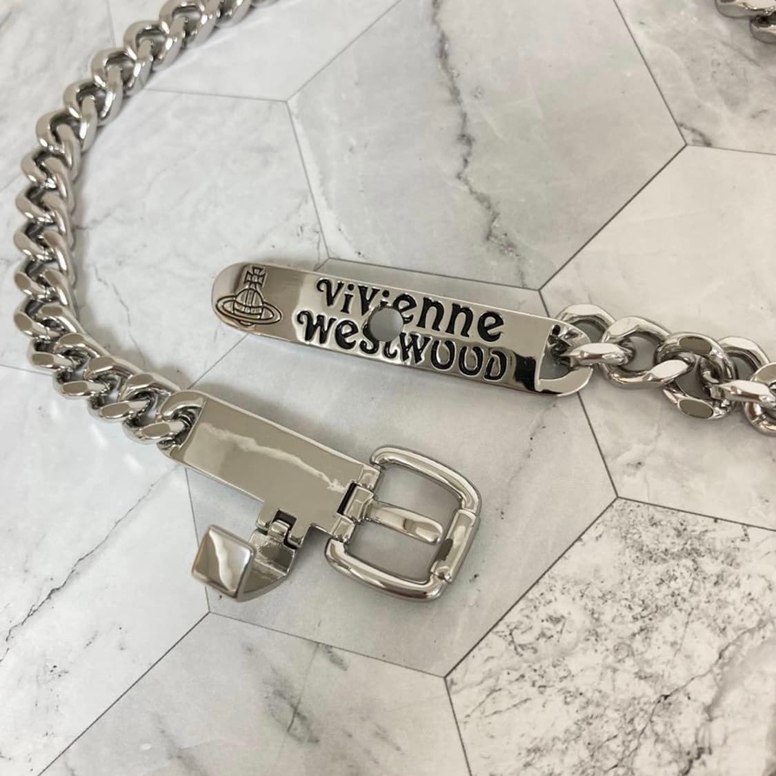 비비안웨스트우드 아카이브 orb로고 초커체인 목걸이(새상품) 상품이미지6