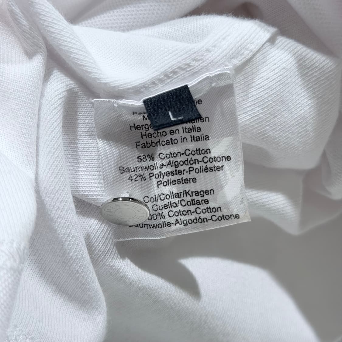 (A+/L) / 에르메스 더블 테크니컬 폴로 반팔 티셔츠 화이트 상품이미지7