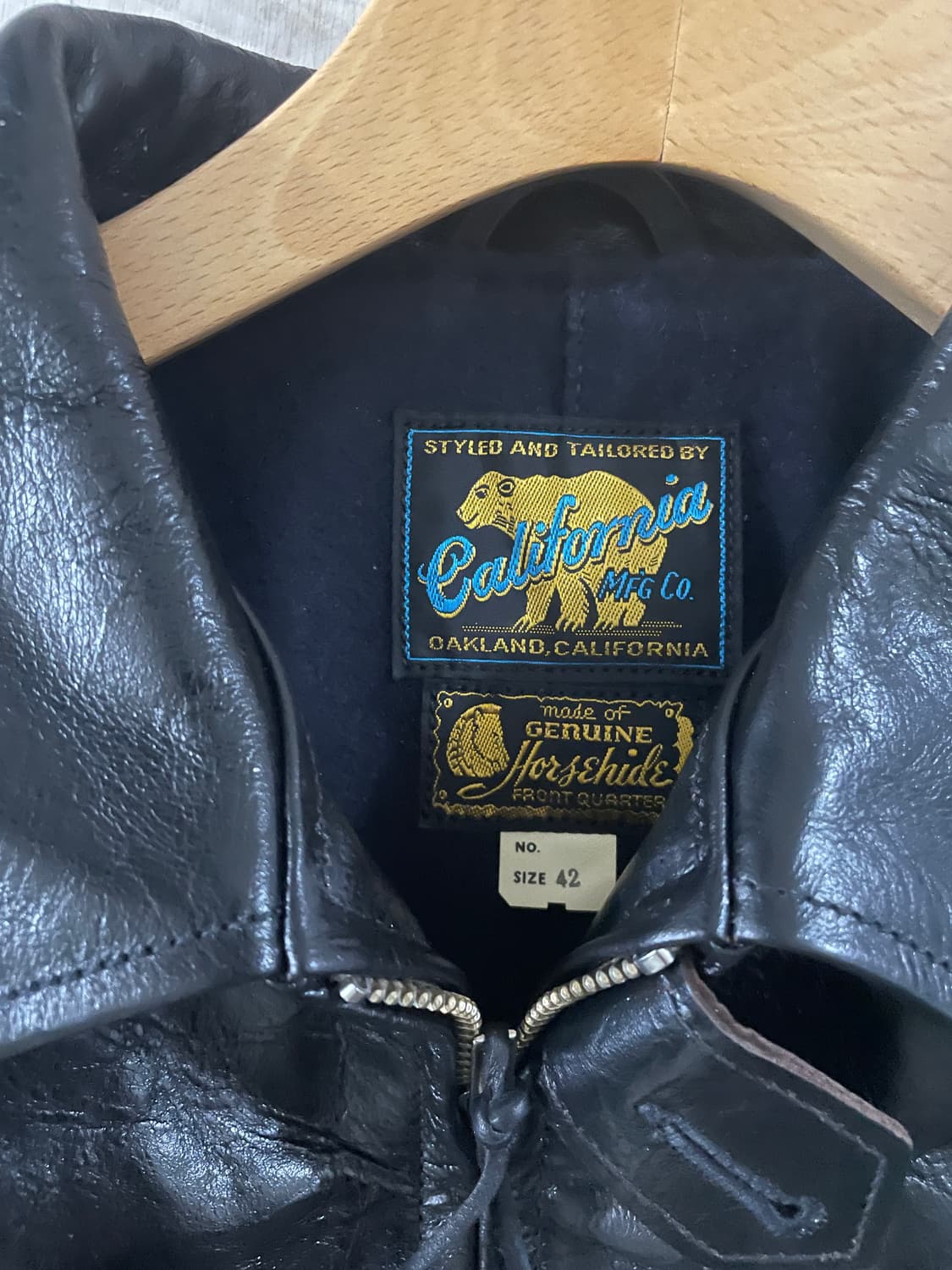 레이보우 컨트리 허큘리스 레더 자켓 블랙 새상품 42 사이즈 상품이미지4