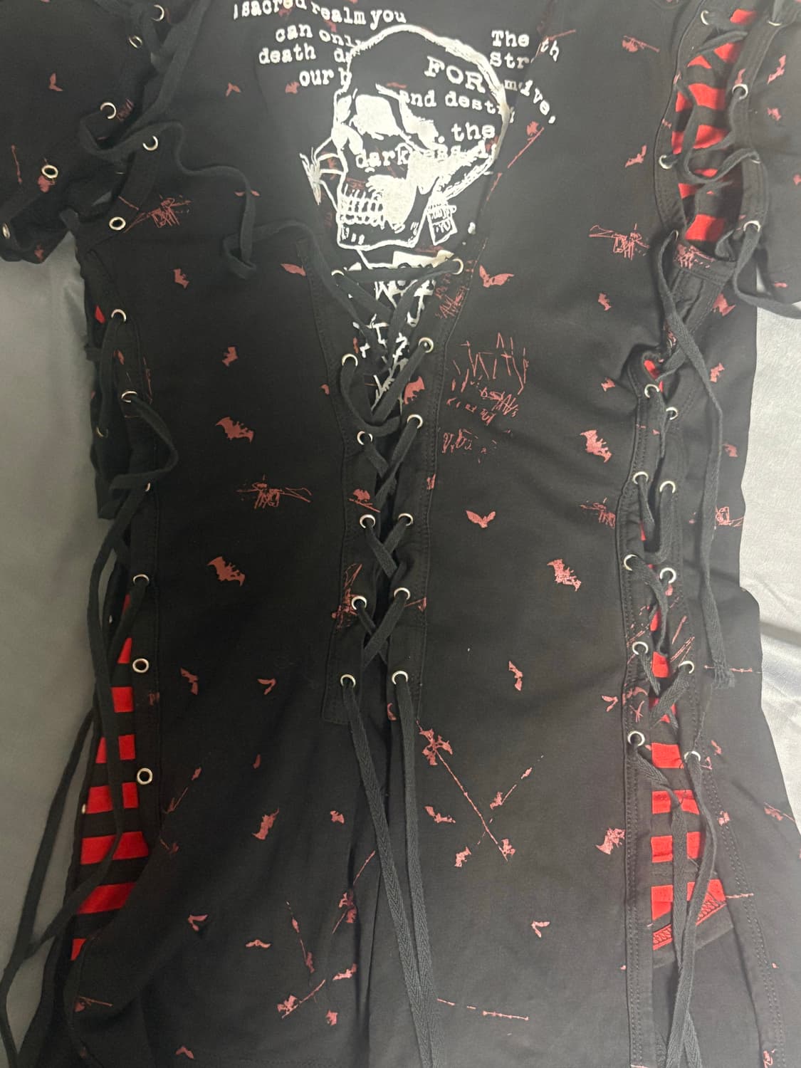 펑크 레이어드 아일렛 티셔츠  상품이미지2