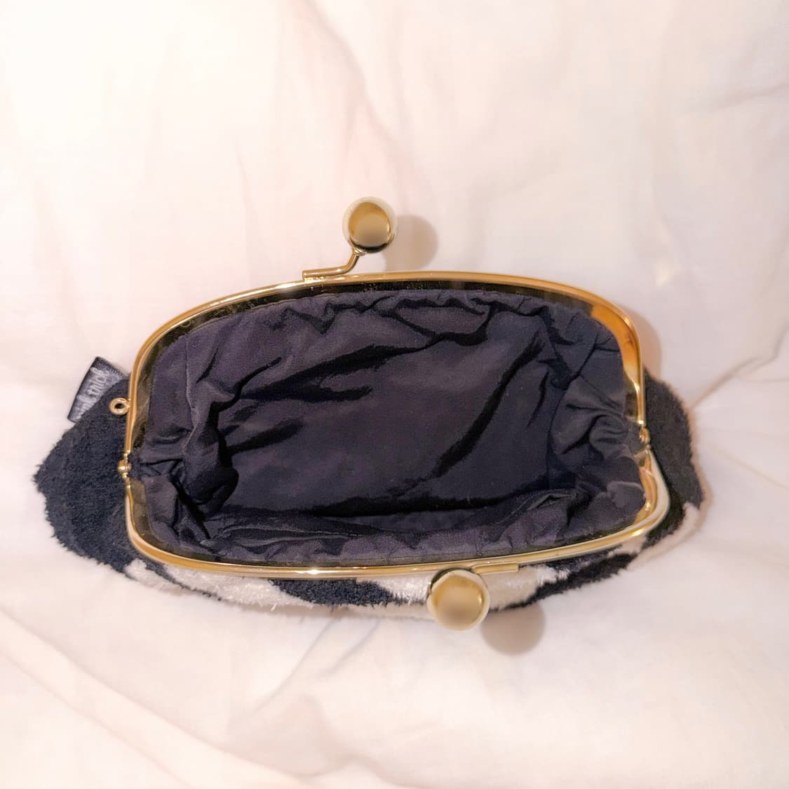 일본 pinktrick 리본 스트라이프 파우치 갸루 상품이미지4