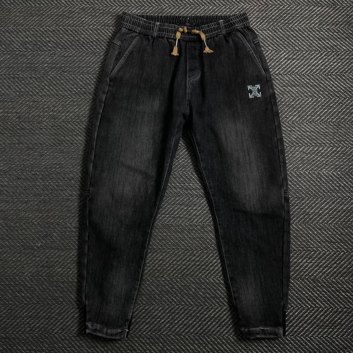 KUNSTSTTERD 백 자수로고 흑청 조거 팬츠 y 4389 상품이미지2