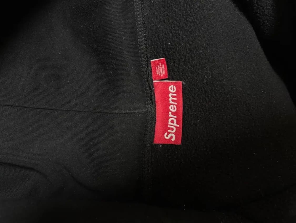 슈프림 x 마이클 잭슨 데인저러스 집업 후드 스웨트셔츠 블랙 상품이미지3