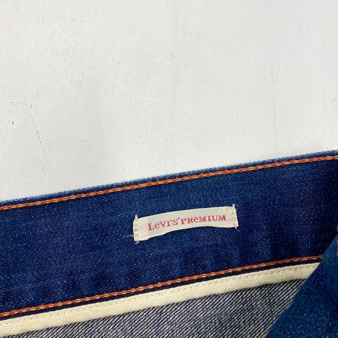 빈티지 리바이스 웨스턴 워싱 레드스티치 셀비지 데님 진 (34) 상품이미지9