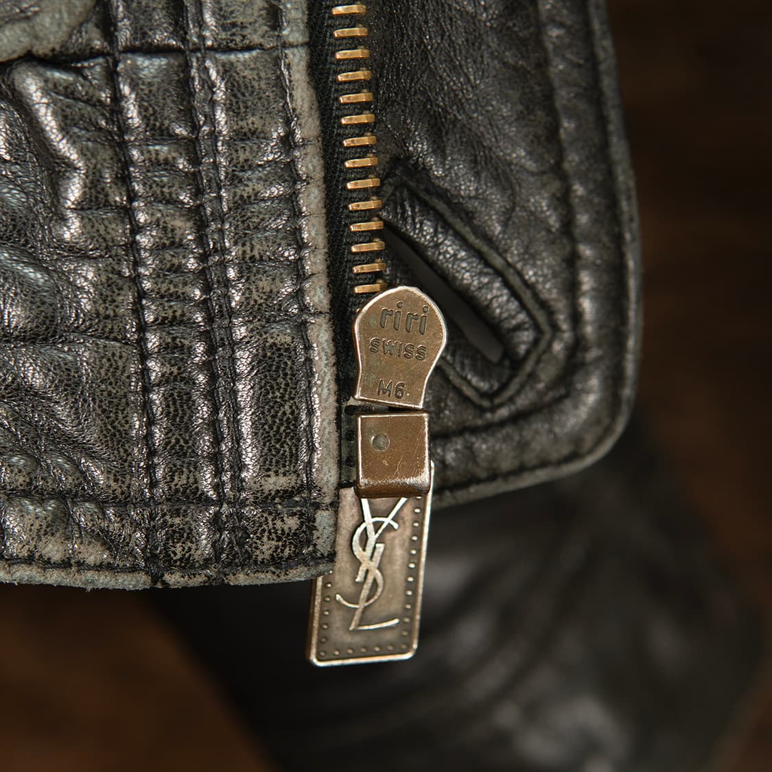 [105] 90s YSL 입생로랑 뿌르옴므 양가죽 봄버 자켓  상품이미지6