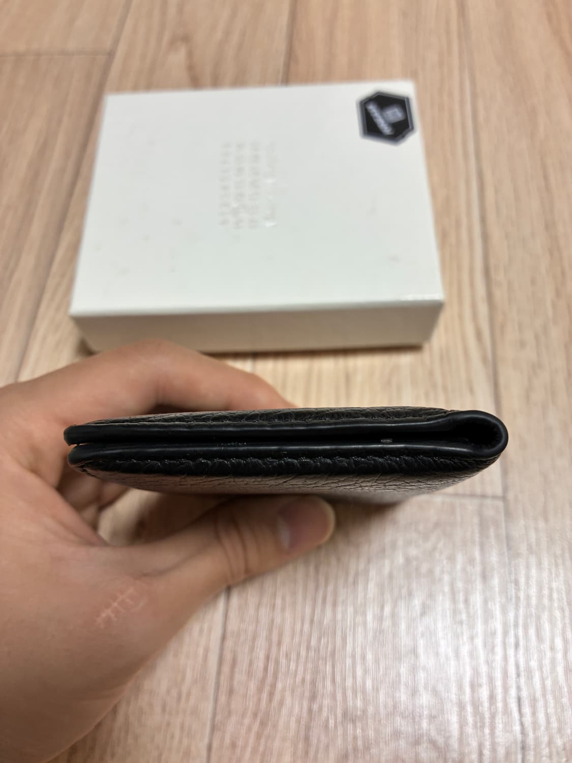 메종 마르지엘라 보빈 레더 카드 홀더 블랙 (카드지갑) 상품이미지6