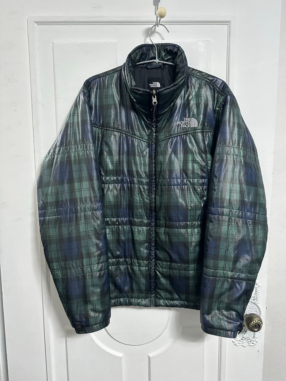 노스페이스 블랙와치 경량패딩 상품이미지1