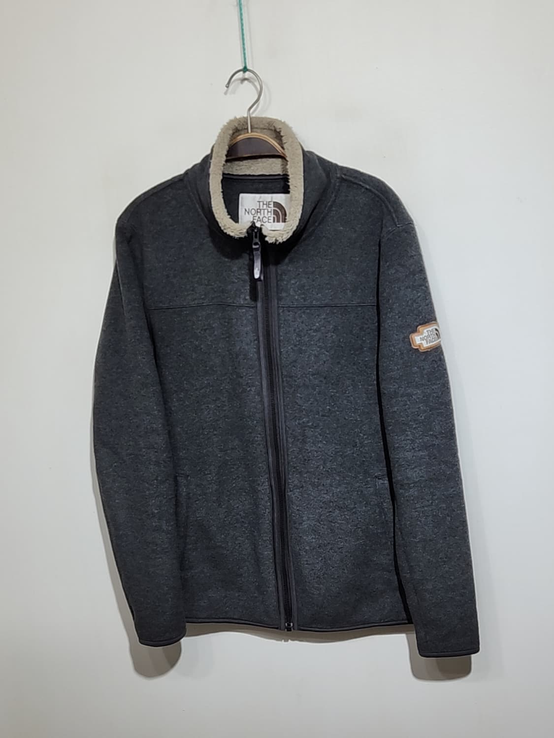(100) 노스페이스 플리스 점퍼 차콜 후리스 자켓  상품이미지1