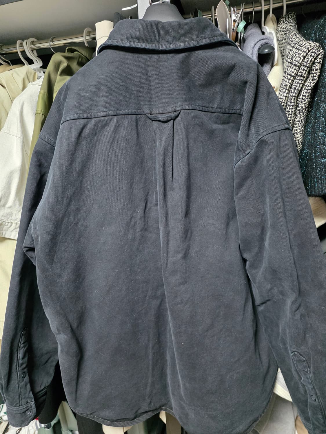 발렌시아가 패디드 셔츠 오버사이즈 M 상품이미지3