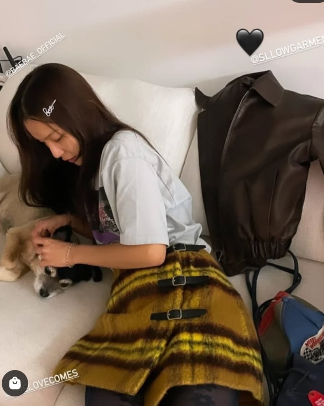 TLC 더러브컴즈 체크 스커트 상품이미지3