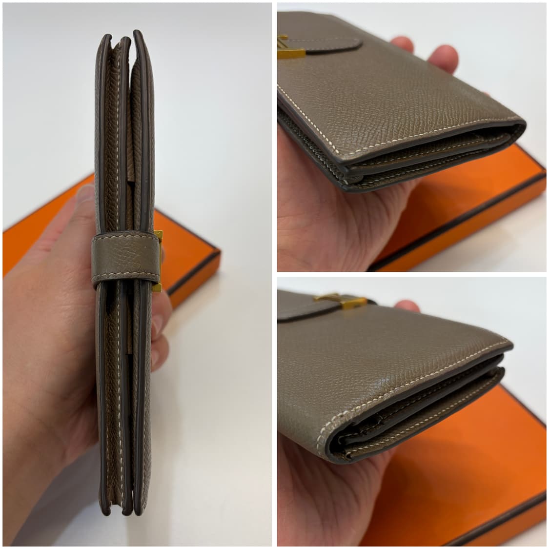 에르메스 베안 장지갑 에토프 금장 상품이미지9