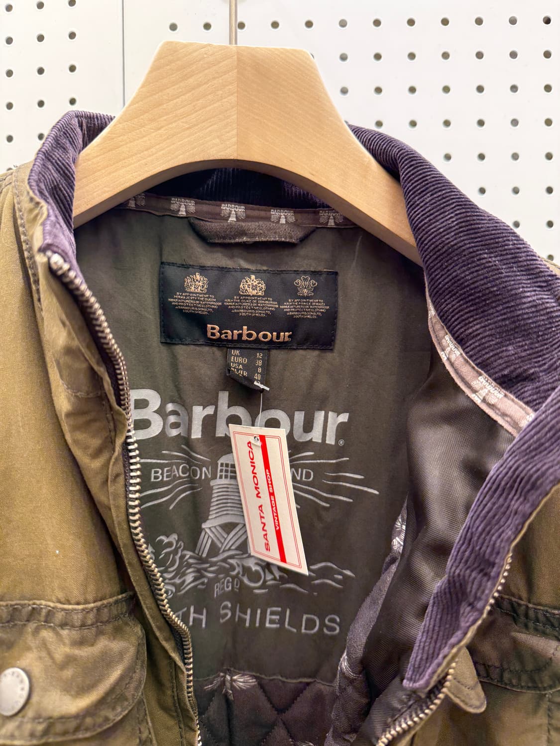 바버 누빔 왁스 자켓 U1333 상품이미지5