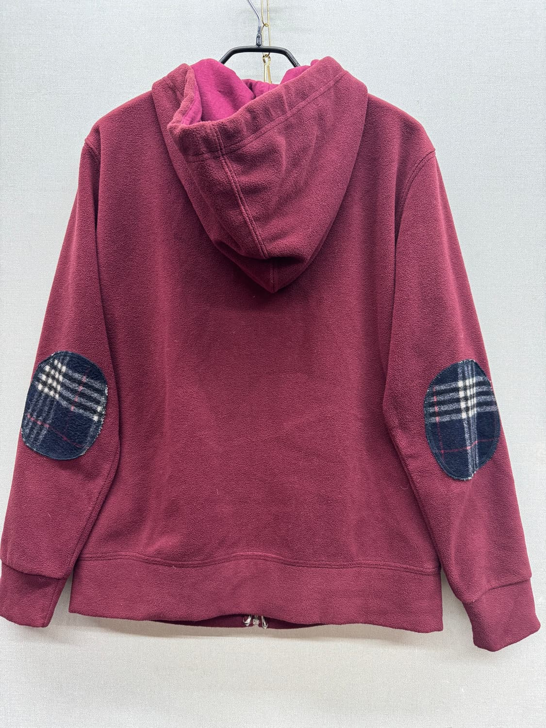 올드스쿨 버버리 노바체크 후리스 후드집업 XL(L) 상품이미지4
