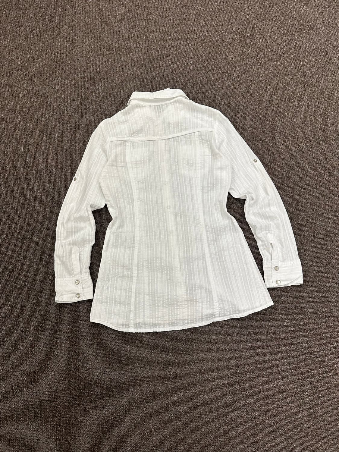 M)Cecil McBee 여성 화이트 웨스턴 셔츠 상품이미지6