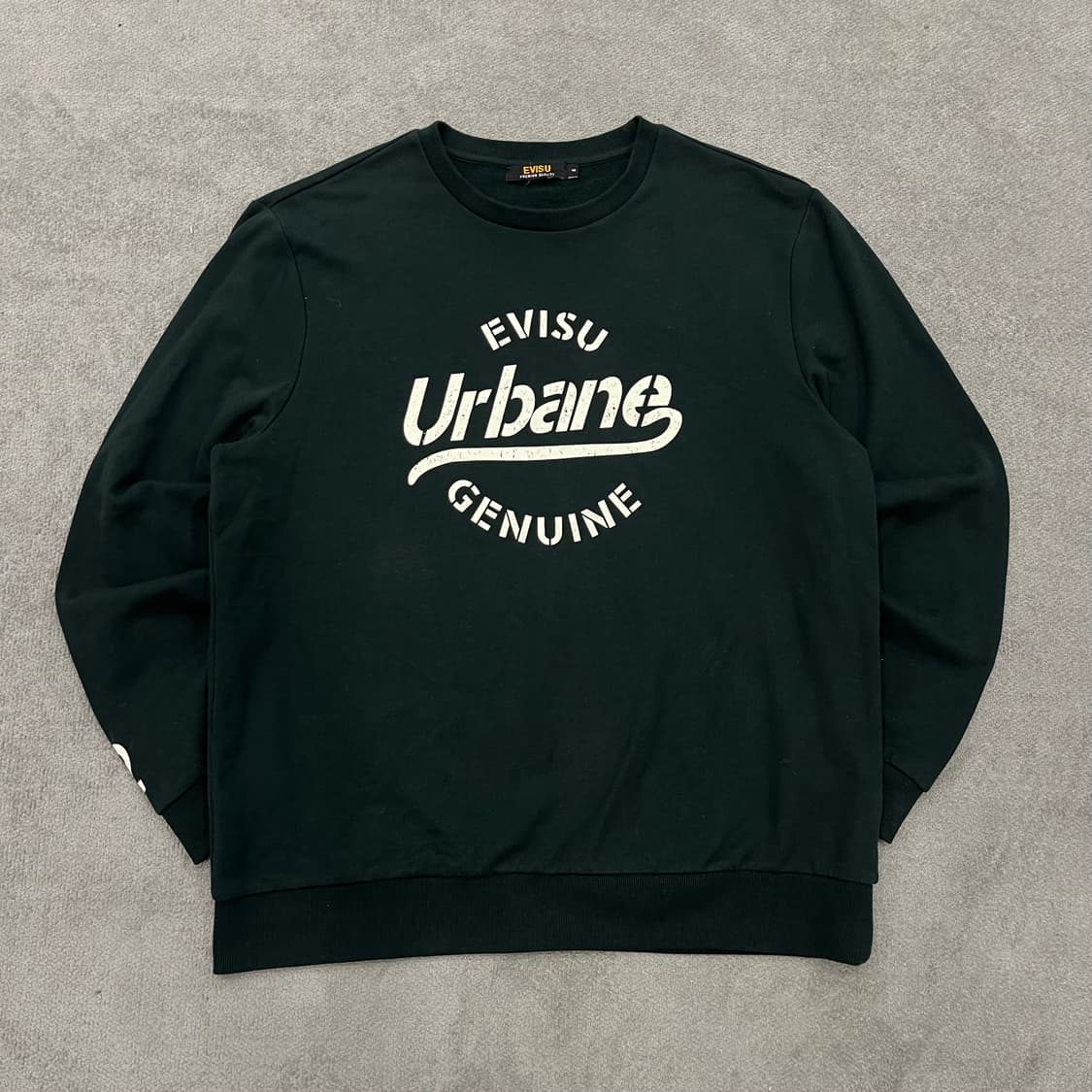 110 EVISU 에비수 그린 맨투맨 상품이미지1