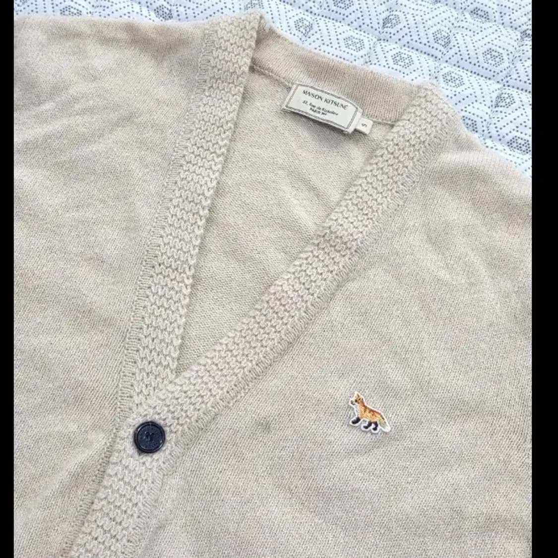 메종키츠네 폭스 패치 가디건 95 상품이미지1