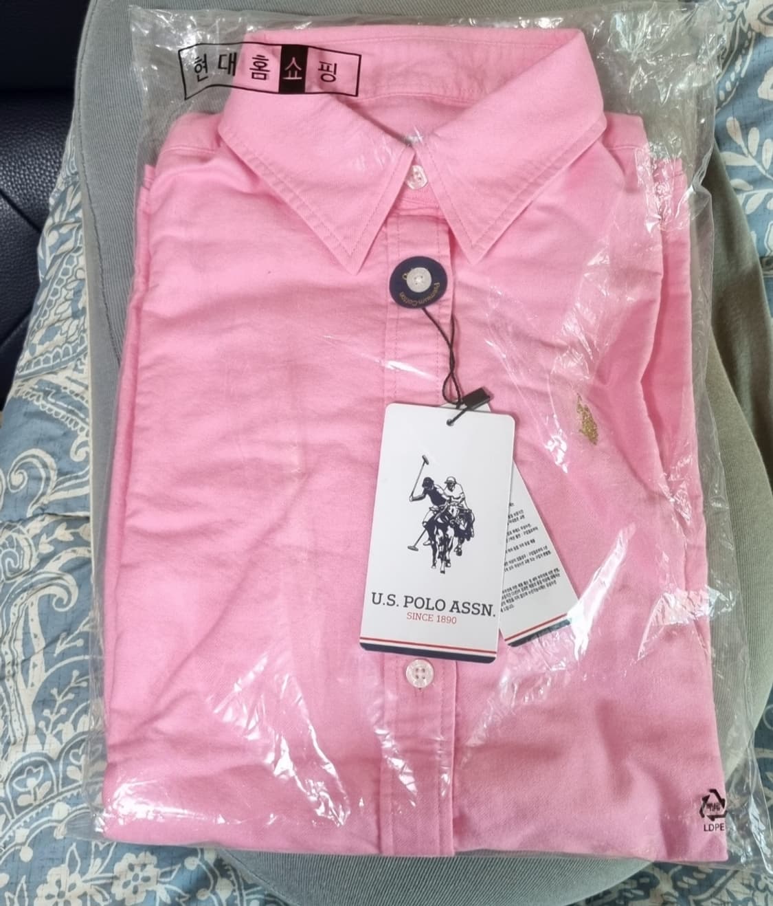 U.S. Polo Assn 폴로 핑크 셔츠 상품이미지1