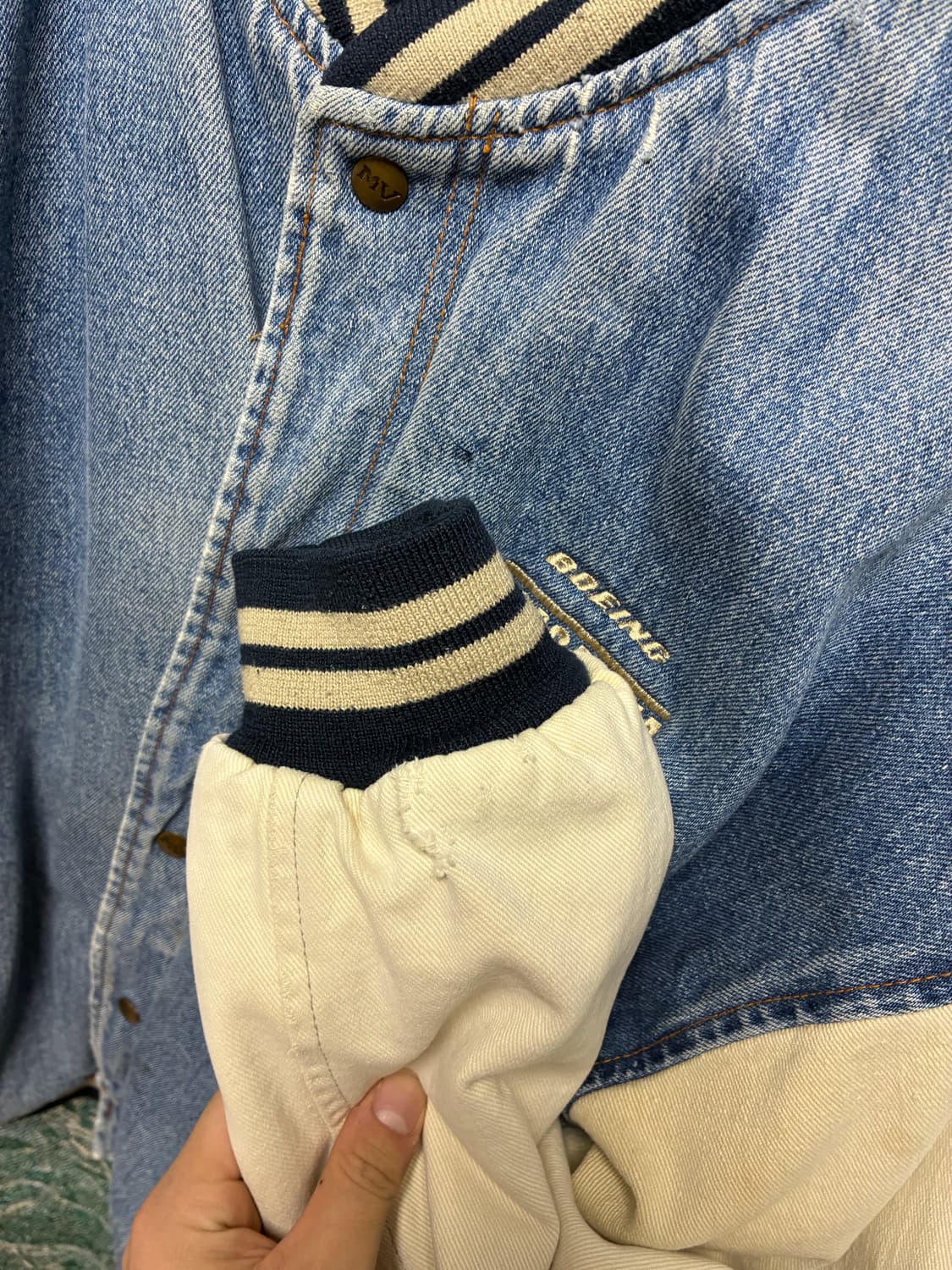 Vintage 데님 비시티 자켓 상품이미지7