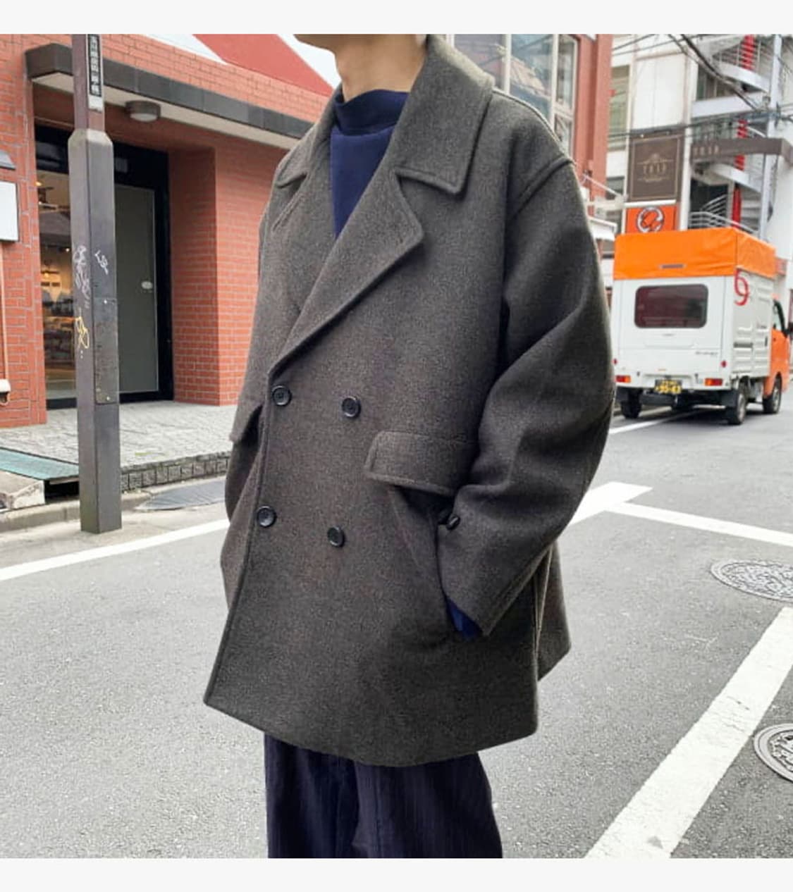 BEAMS - LOOSE WIDE PEA COAT 상품이미지3