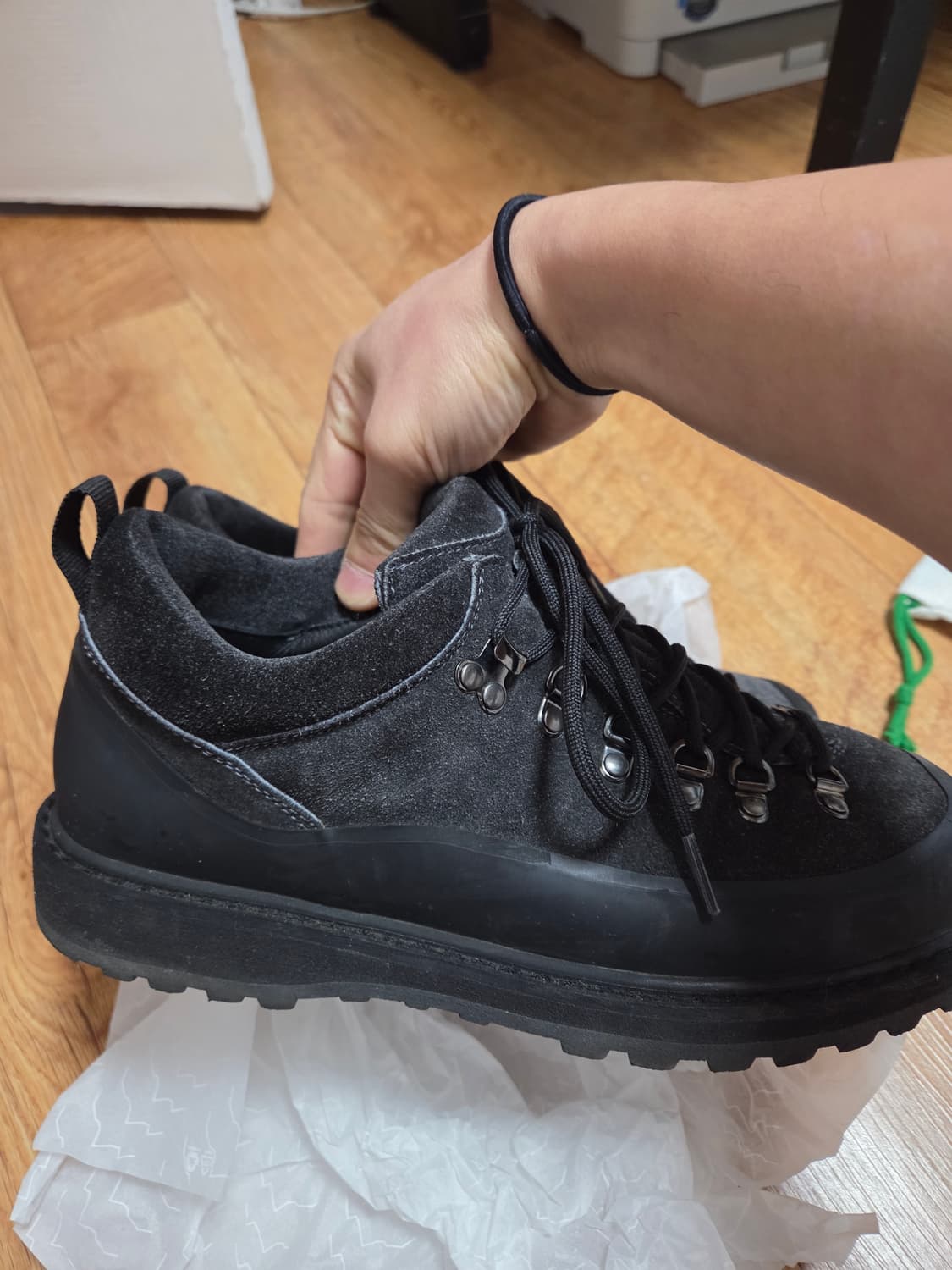 디에메 로치아 바쏘 블랙 스웨이드 42 상품이미지4