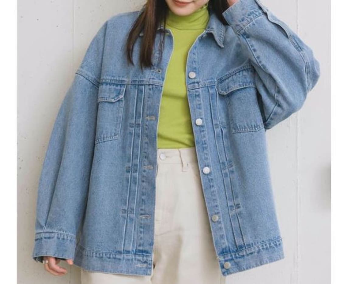 RETRO GIRL Big Denim Jacket 상품이미지8