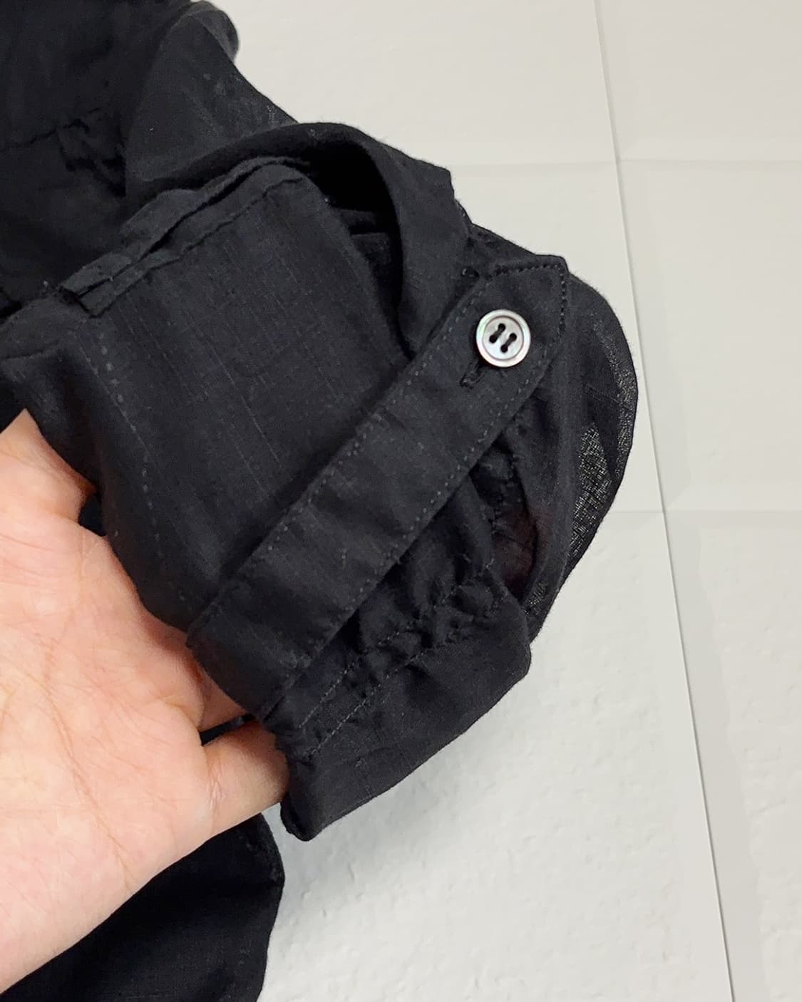 osaka see through shirring shirts 상품이미지4