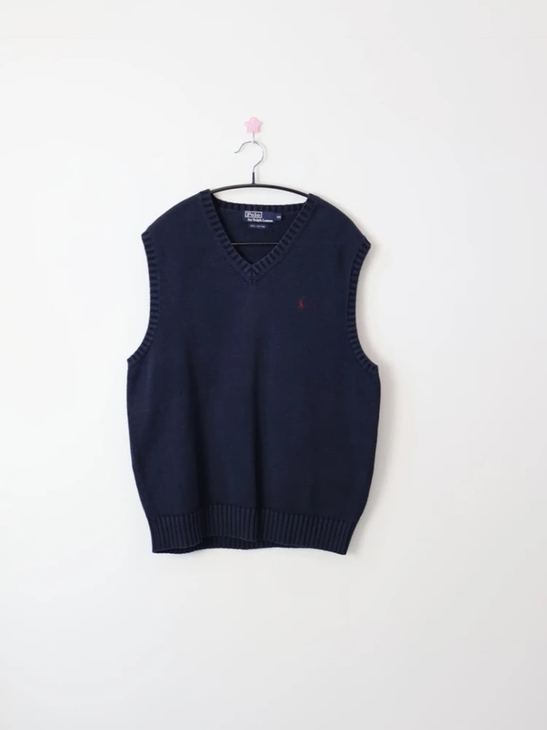 Polo Ralph Lauren Navy Knit Vest 상품이미지4