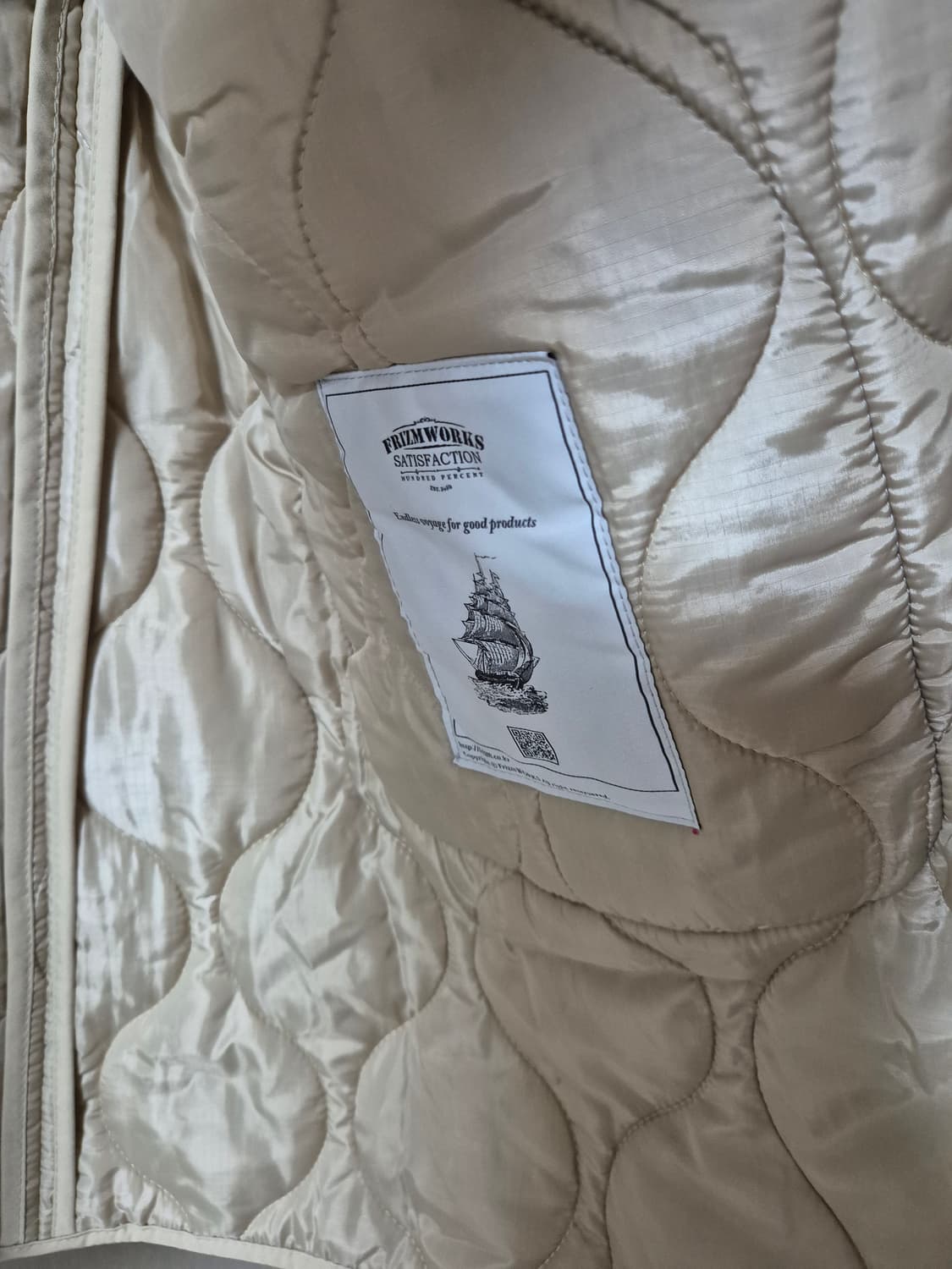 프리즘웍스 m65 피쉬테일 파카 야상 롱야상 M 아이보리 상품이미지5