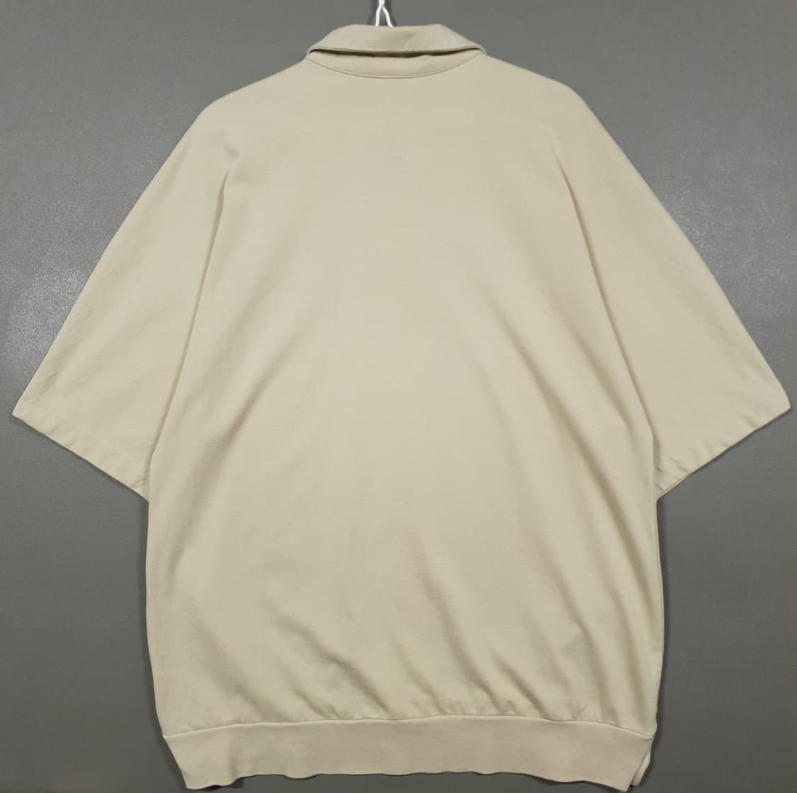 XL) 폴리테루 신형 21ss 루즈 럭비 셔츠 반팔 카라티 베이지 4 상품이미지8