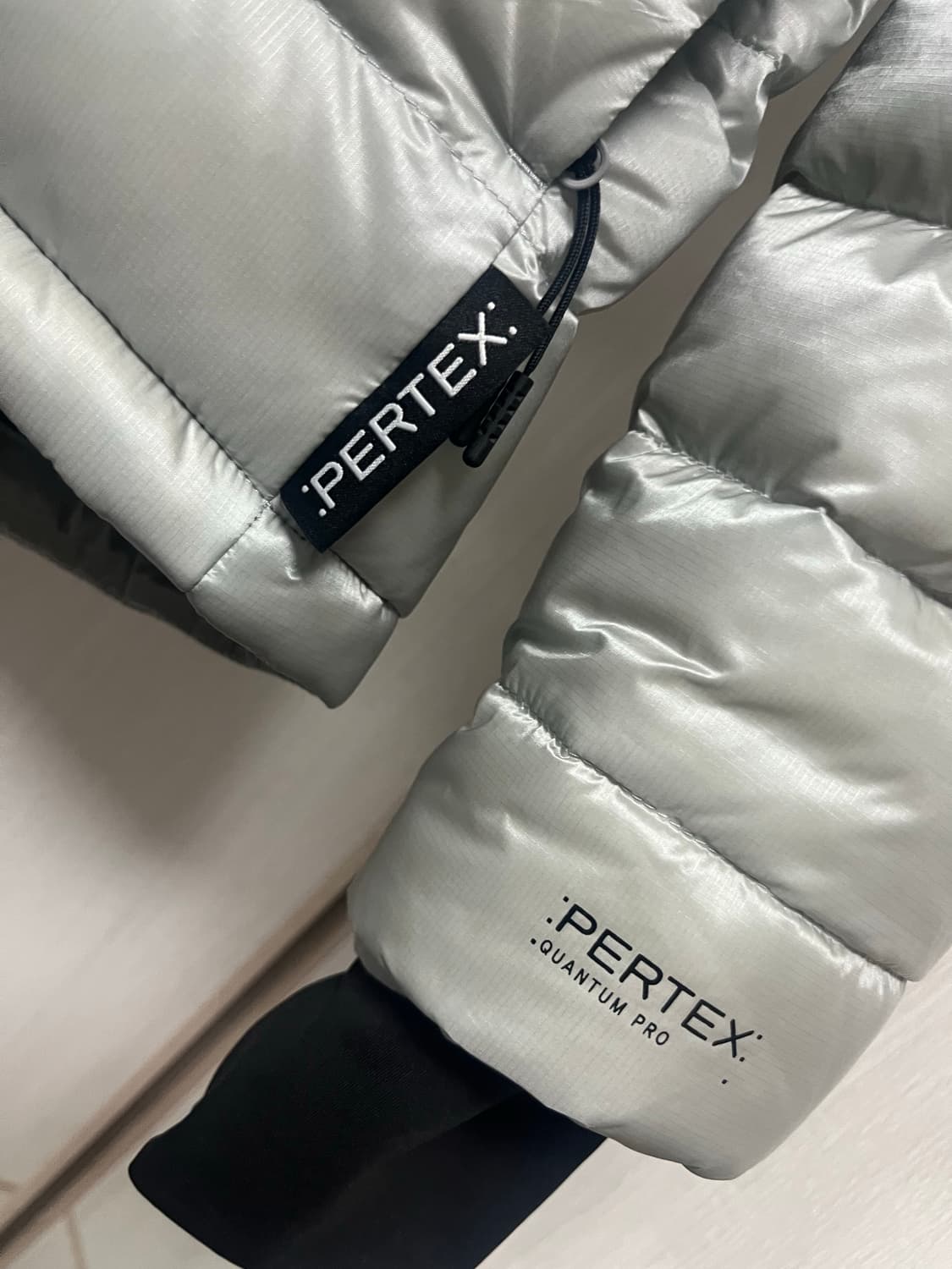 [M] 페더다운 그리드 자켓 경량 패딩 라이트 그레이 *새상품 상품이미지3