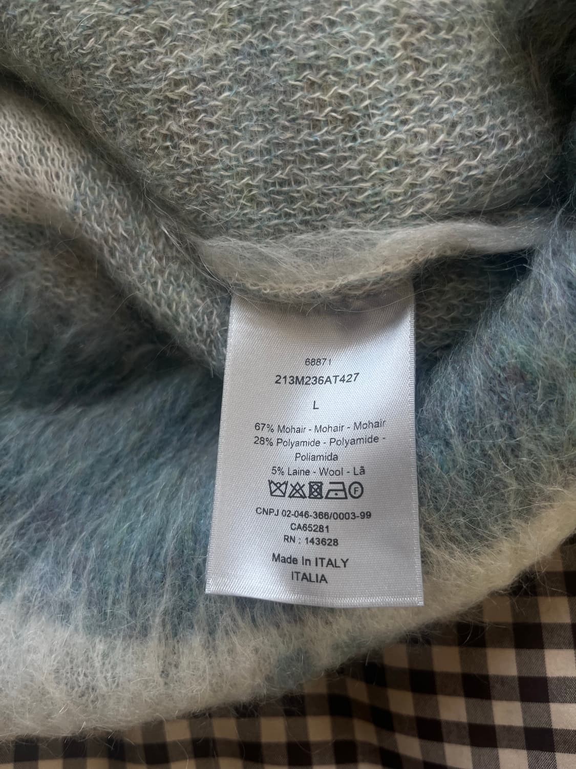 디올 / CD다이아몬드 모헤어 가디건 / L 상품이미지3