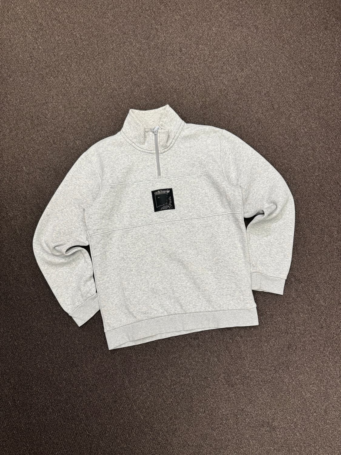 S)아디다스 빈티지 로고 하츠집업 기모 스웻셔츠 상품이미지1