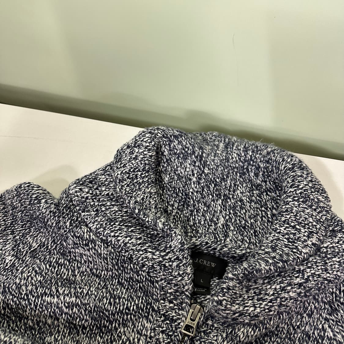 L 제이크루 J.CREW 나염보카시 하찌카라 면니트자켓 상품이미지2