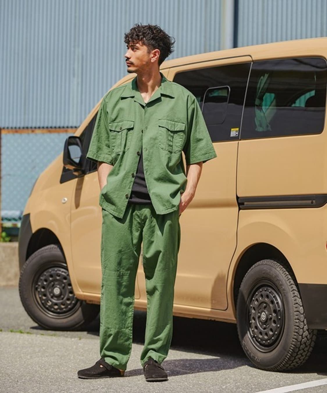 ARMY TWILL Open Collar Shirt 상품이미지3