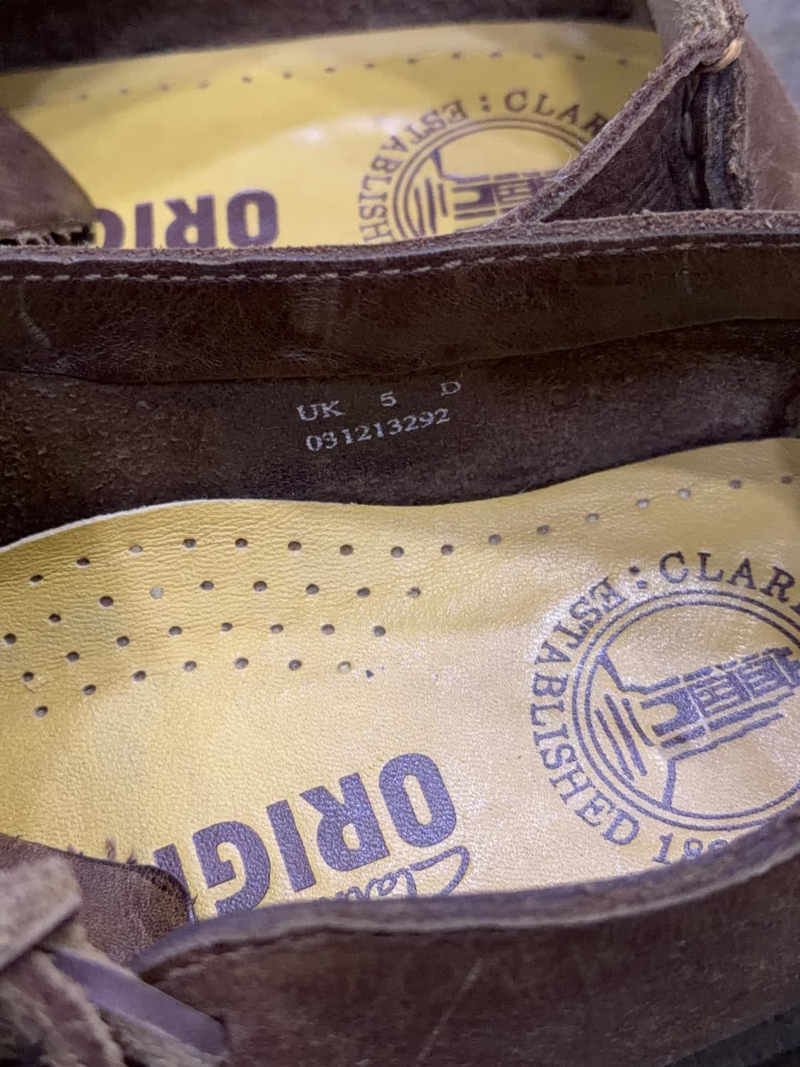 클락스 러그 브라운 가죽 모카신 슈즈 UK 5(240) 상품이미지8