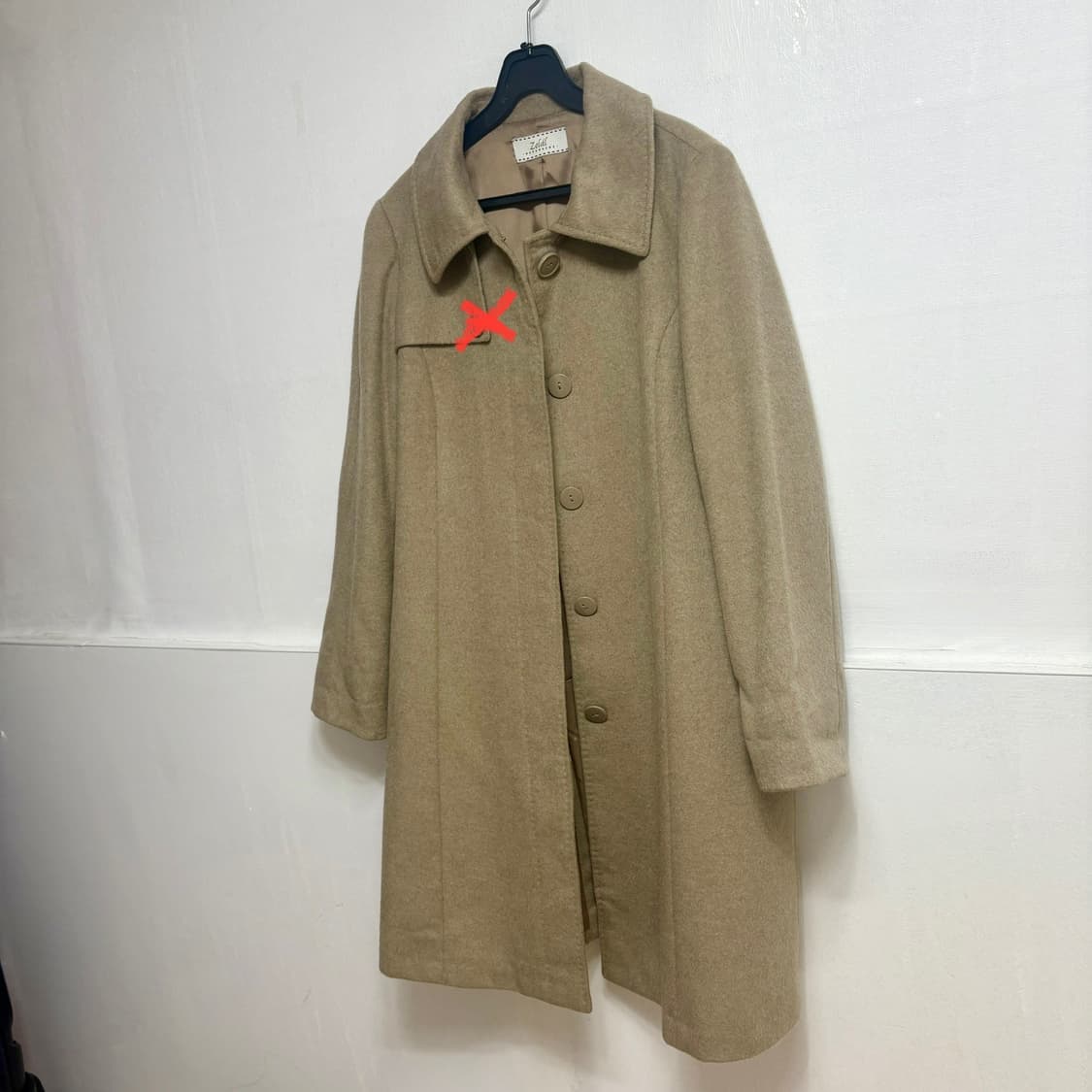 캐시미어 100% 베이지 코트 상품이미지2