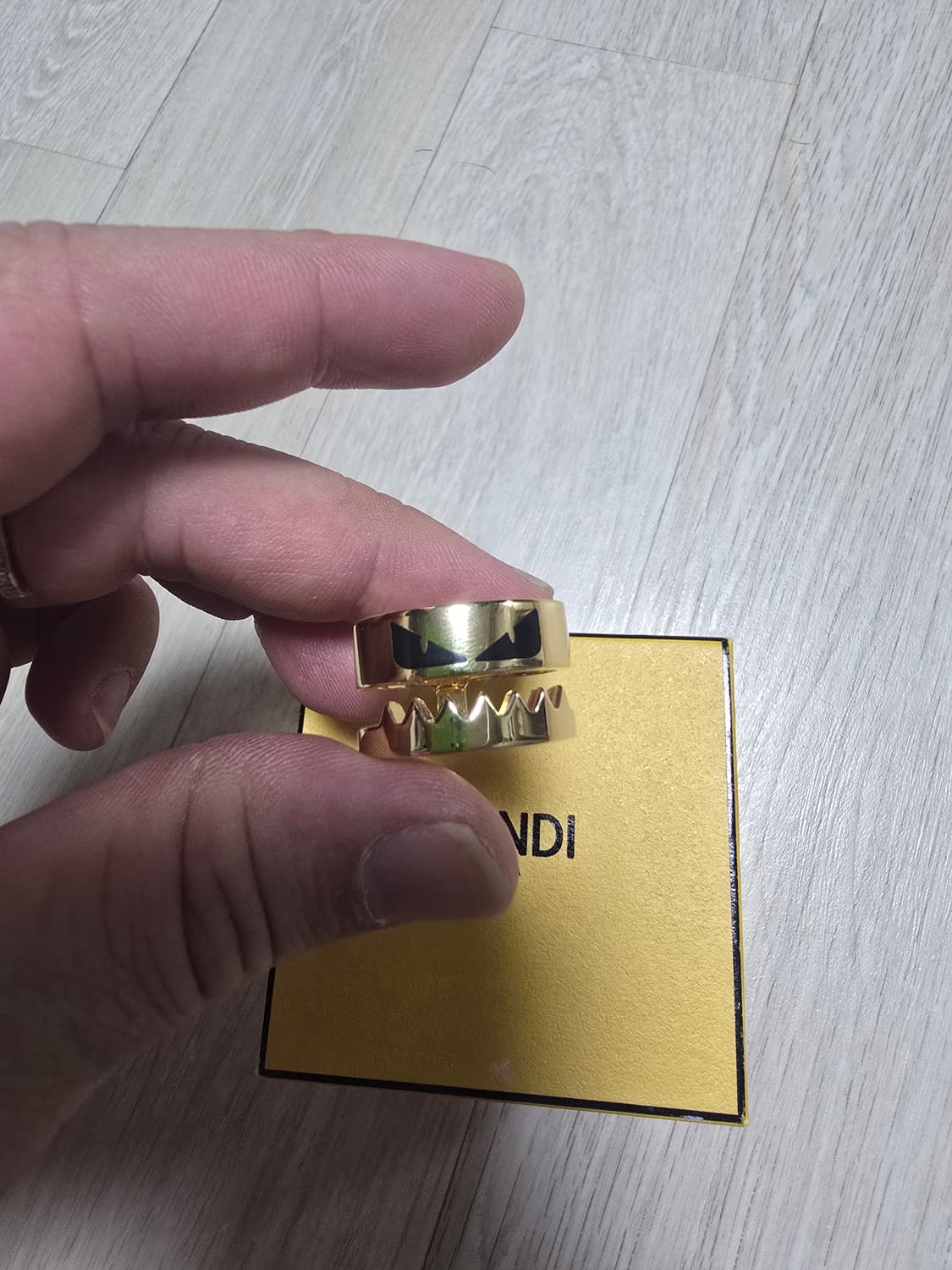 펜디 로고 반지 새상품 남녀공용 상품이미지2