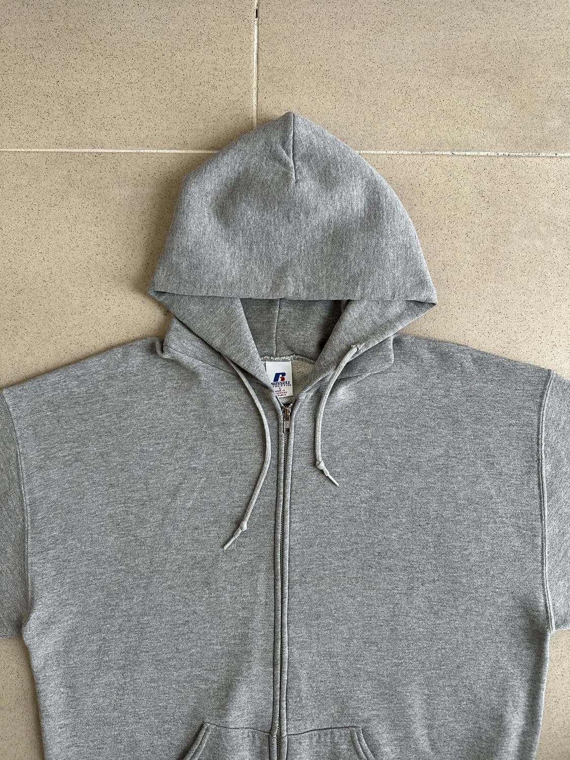 00s 빈티지 러셀 후드집업 그레이 L 상품이미지4