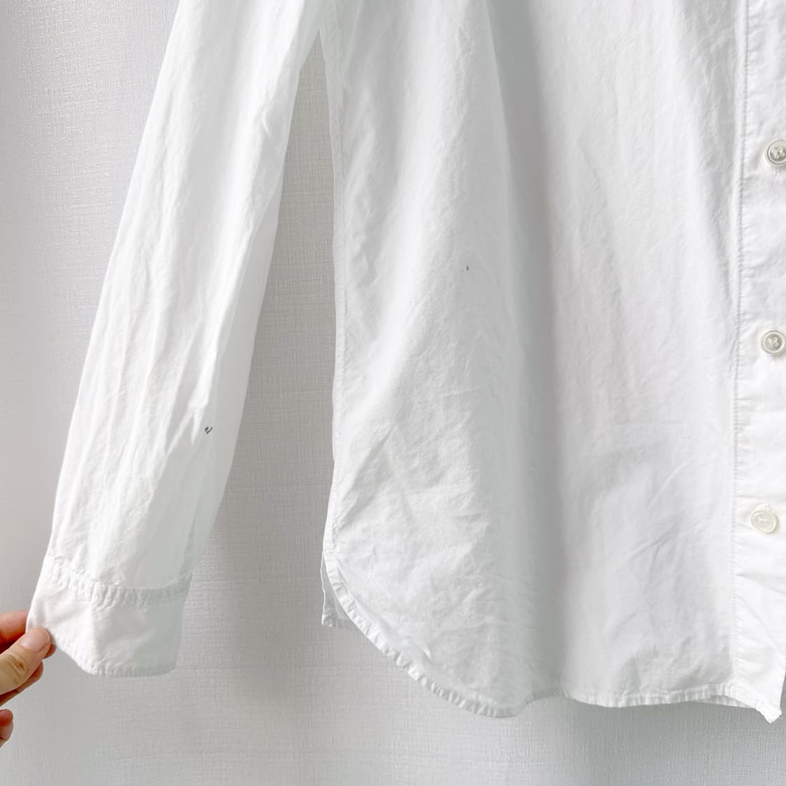 A.P.C. 아페쎄 포켓 자수 긴팔 셔츠 화이트 38 상품이미지7