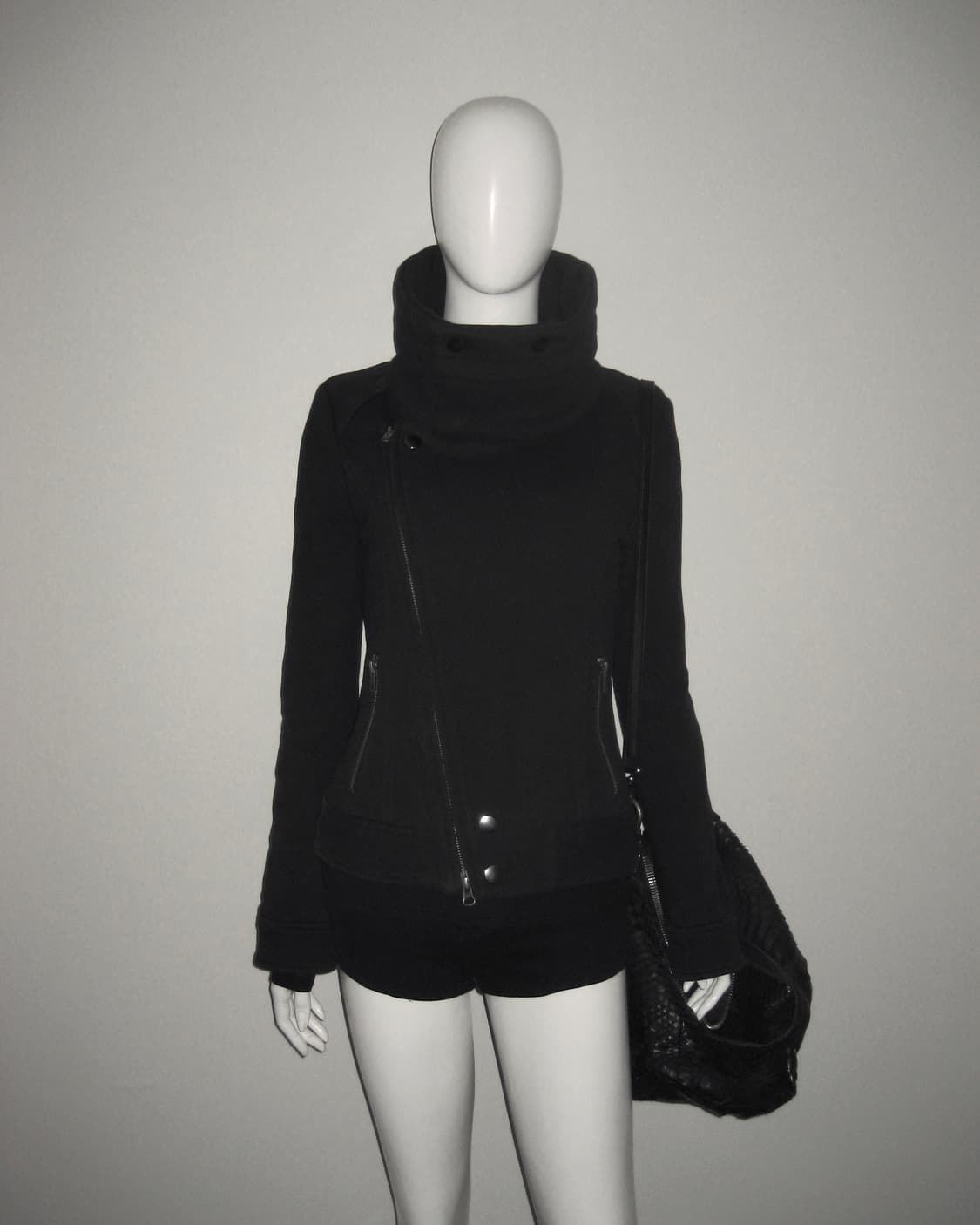 MOUSSY 하이넥 비대칭 보노 집업 자켓 상품이미지2