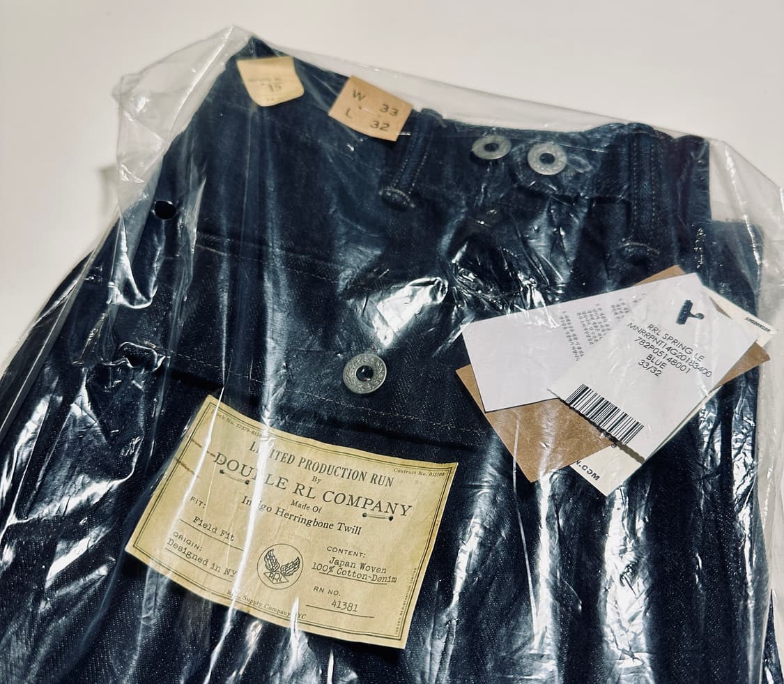 RRL 더블알엘 26SS 리미티드 인디고 헤링본 데님 필드 팬츠 (교환) 상품이미지5