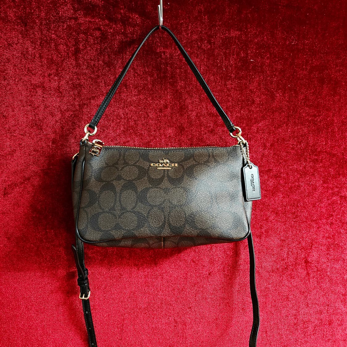 코치(Coach) 시그니쳐 탑핸들 미니 숄더 크로스백  상품이미지1