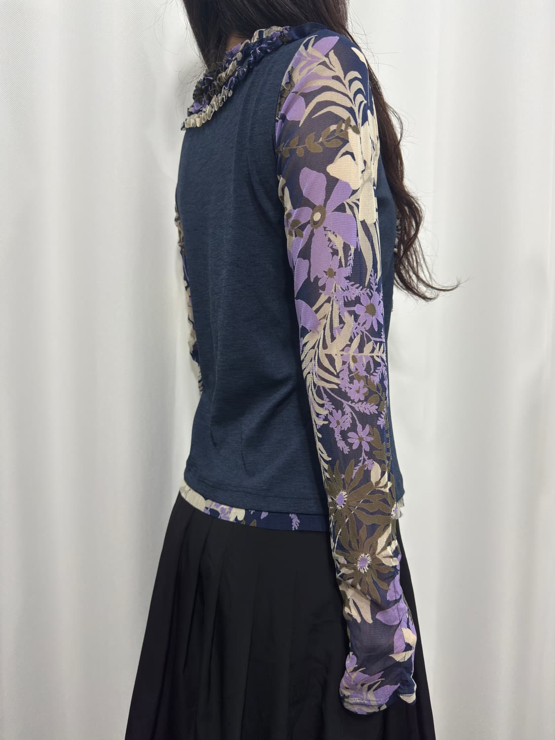 mesh design cardigan 상품이미지4