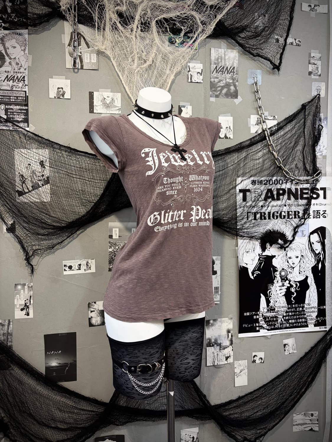 Y2K cubic lettering short sleeve 상품이미지2
