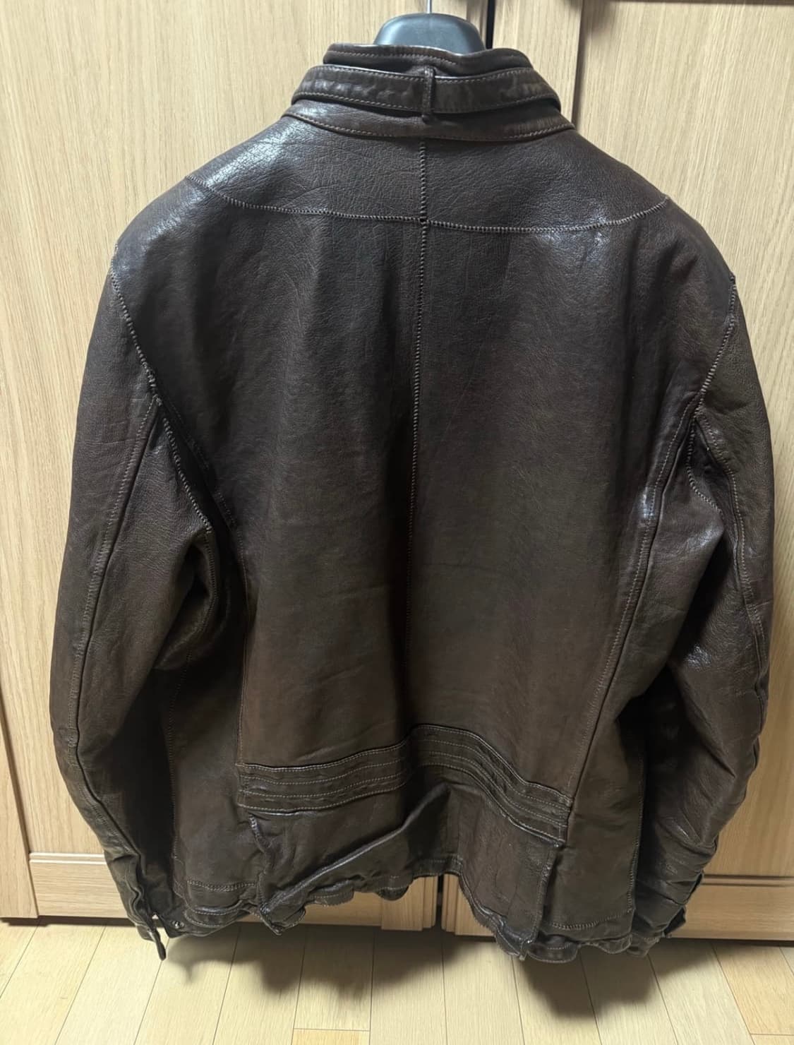 닐바렛 버팔로 레더 자켓 브라운 상품이미지2