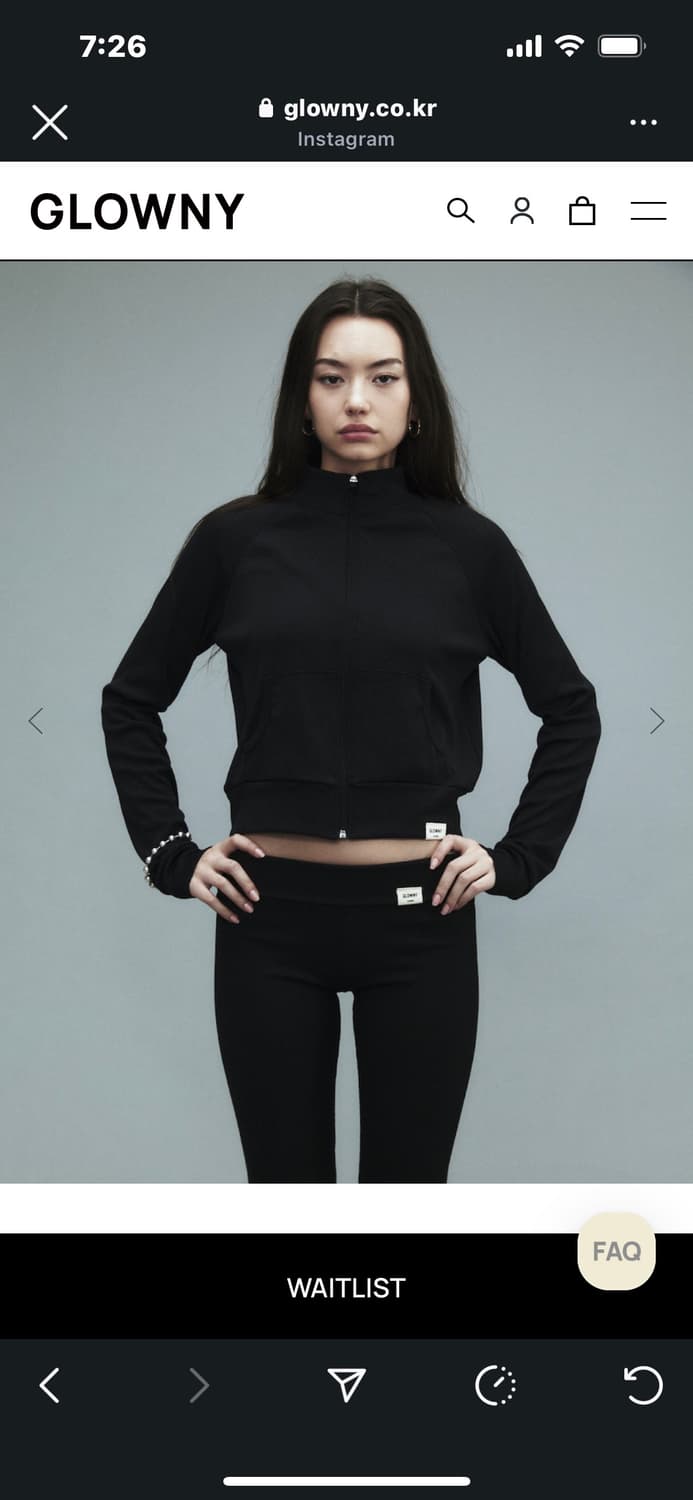 glowny g classic rib track zipup (black) 상품이미지3