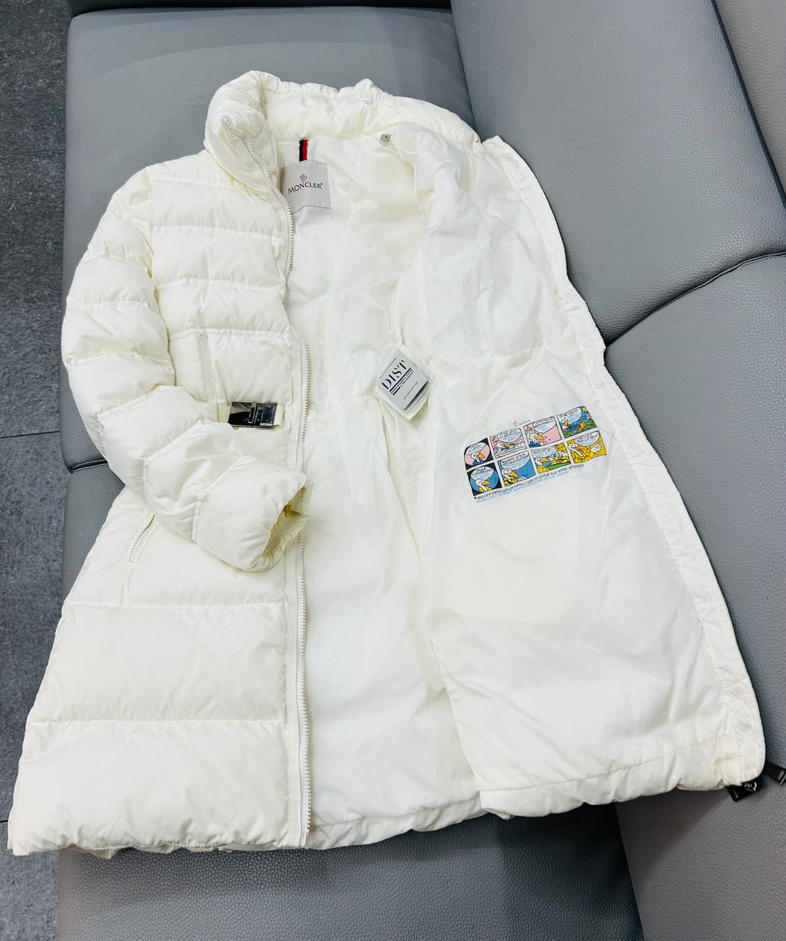 몽클레어 악상떼르(Accenteur)화이트 롱패딩(1) 상품이미지9